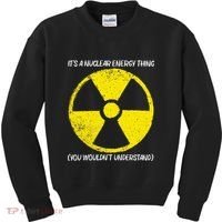Cool Nuclear Energy Nuclear Power Plant Kids Sweatshirt thumb 0
