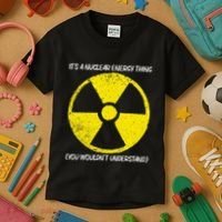 Cool Nuclear Energy Nuclear Power Plant Kids T-Shirt thumb 3