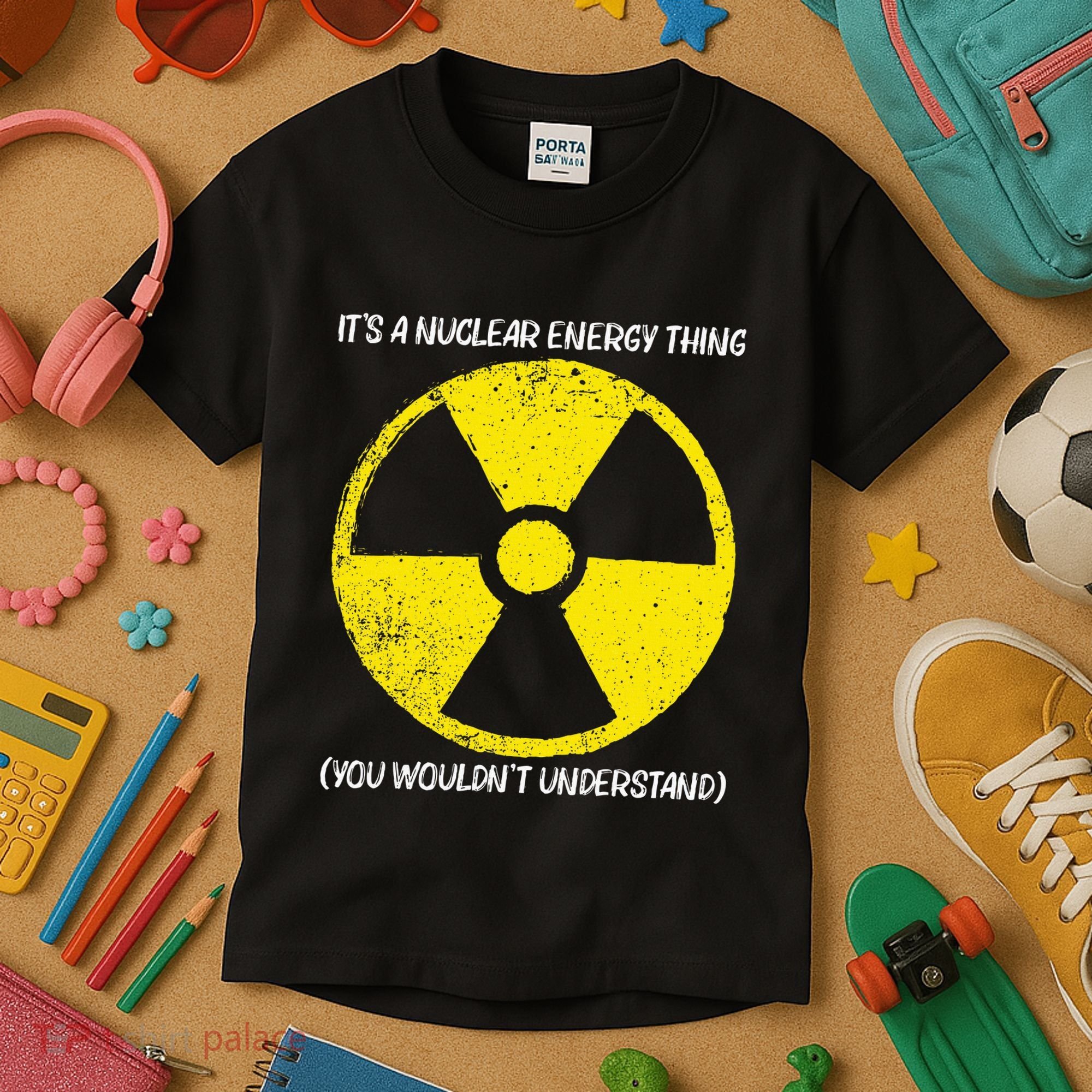 Cool Nuclear Energy Nuclear Power Plant Kids T-Shirt