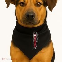 Chicago No Funny Business Clown USA-Made Doggie Bandana thumb 2