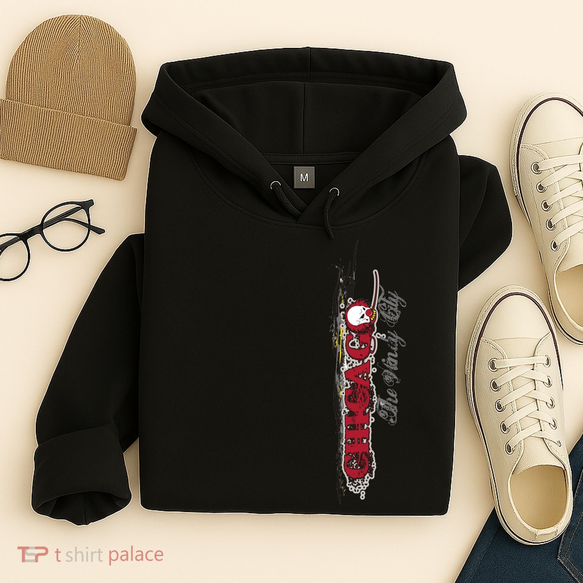 Chicago No Funny Business Clown Hoodie