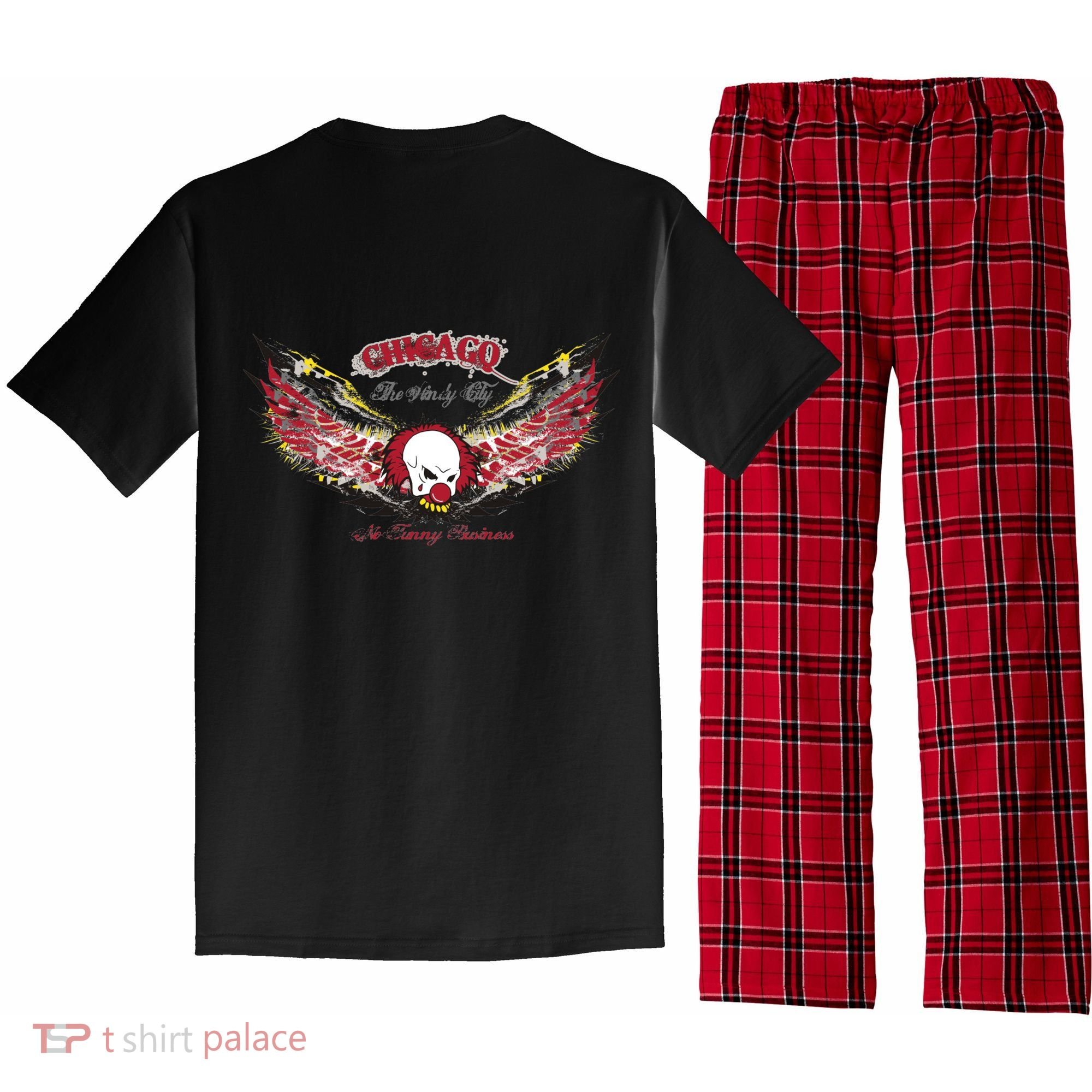 Chicago No Funny Business Clown Pajama Set