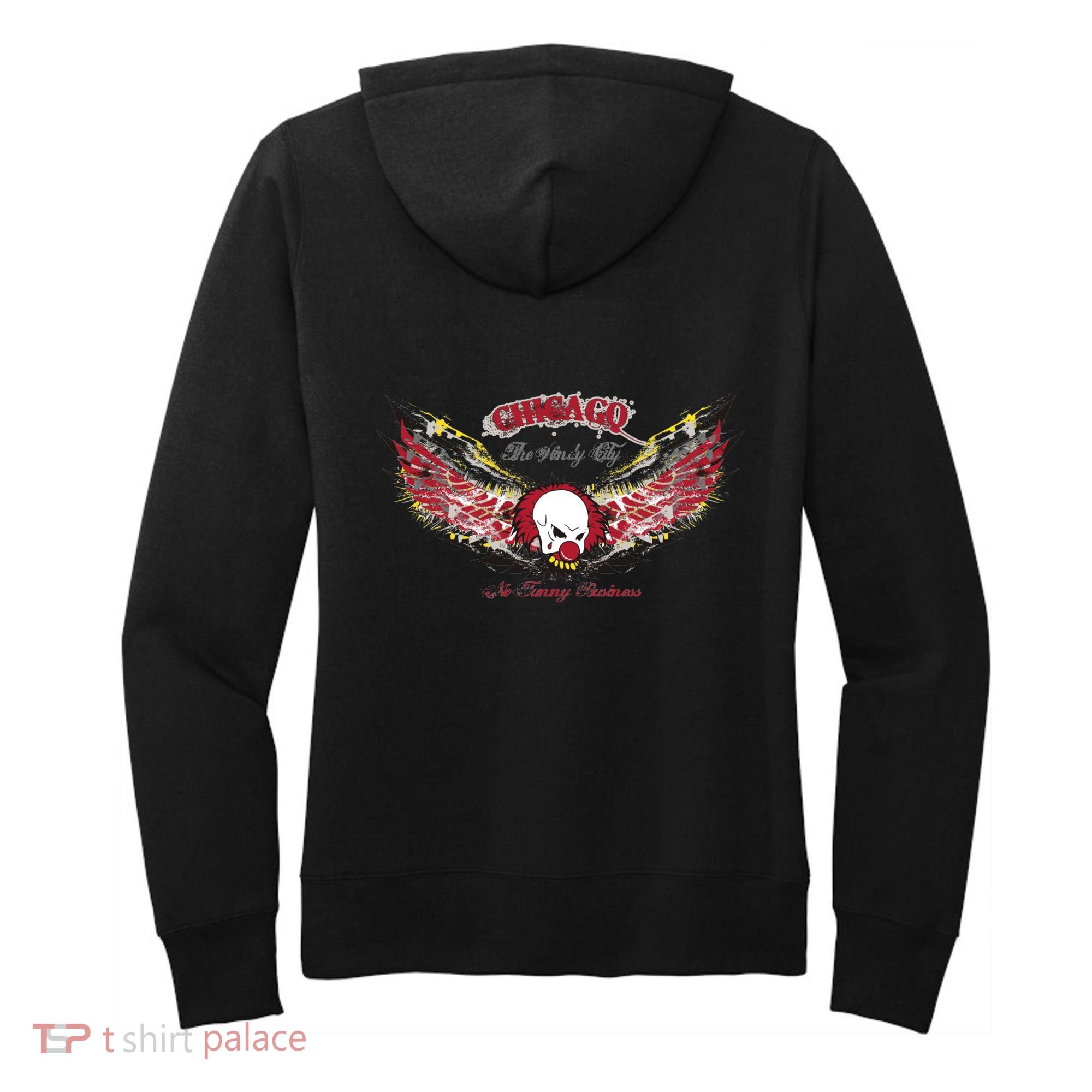 Chicago No Funny Business Clown Women's Hoodie