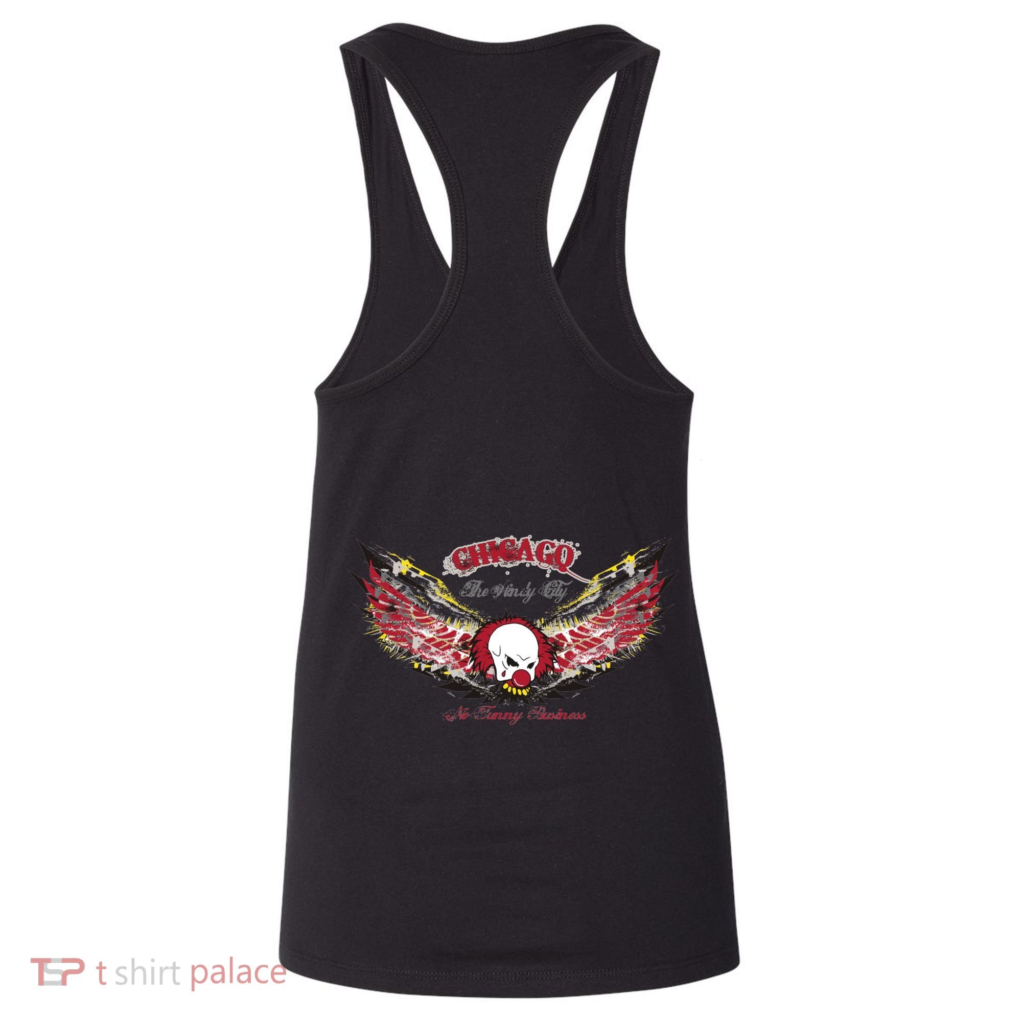 Chicago No Funny Business Clown Women's Tank Top