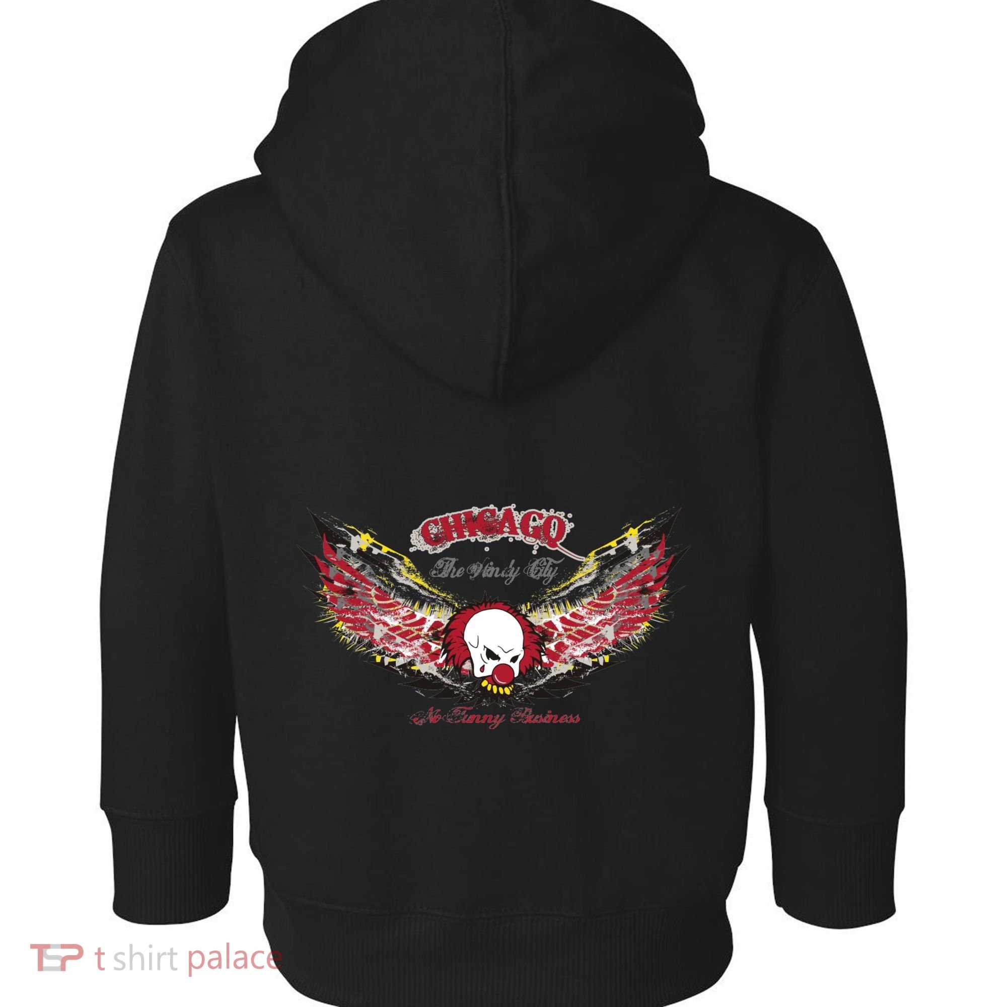 Chicago No Funny Business Clown Toddler Hoodie