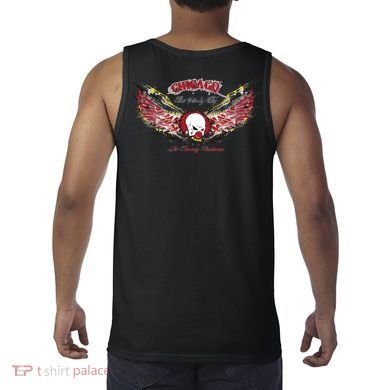Chicago No Funny Business Clown Tank Top back
