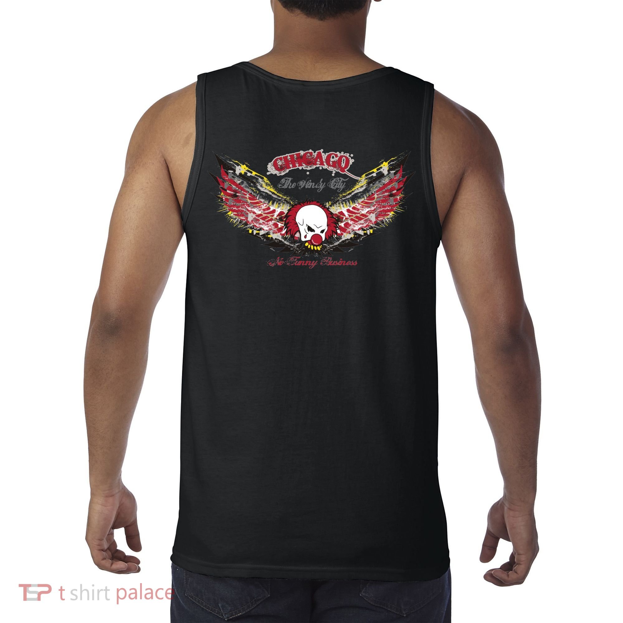 Chicago No Funny Business Clown Tank Top