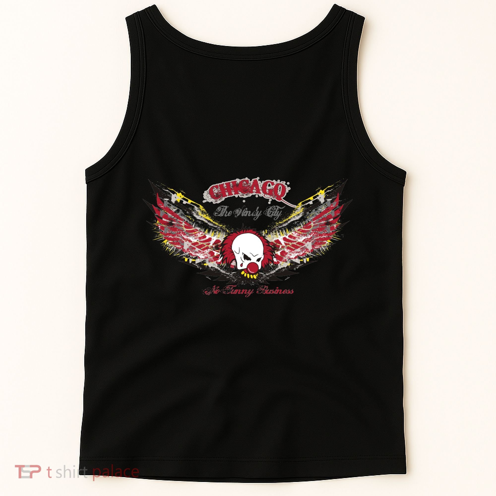 Chicago No Funny Business Clown Tank Top