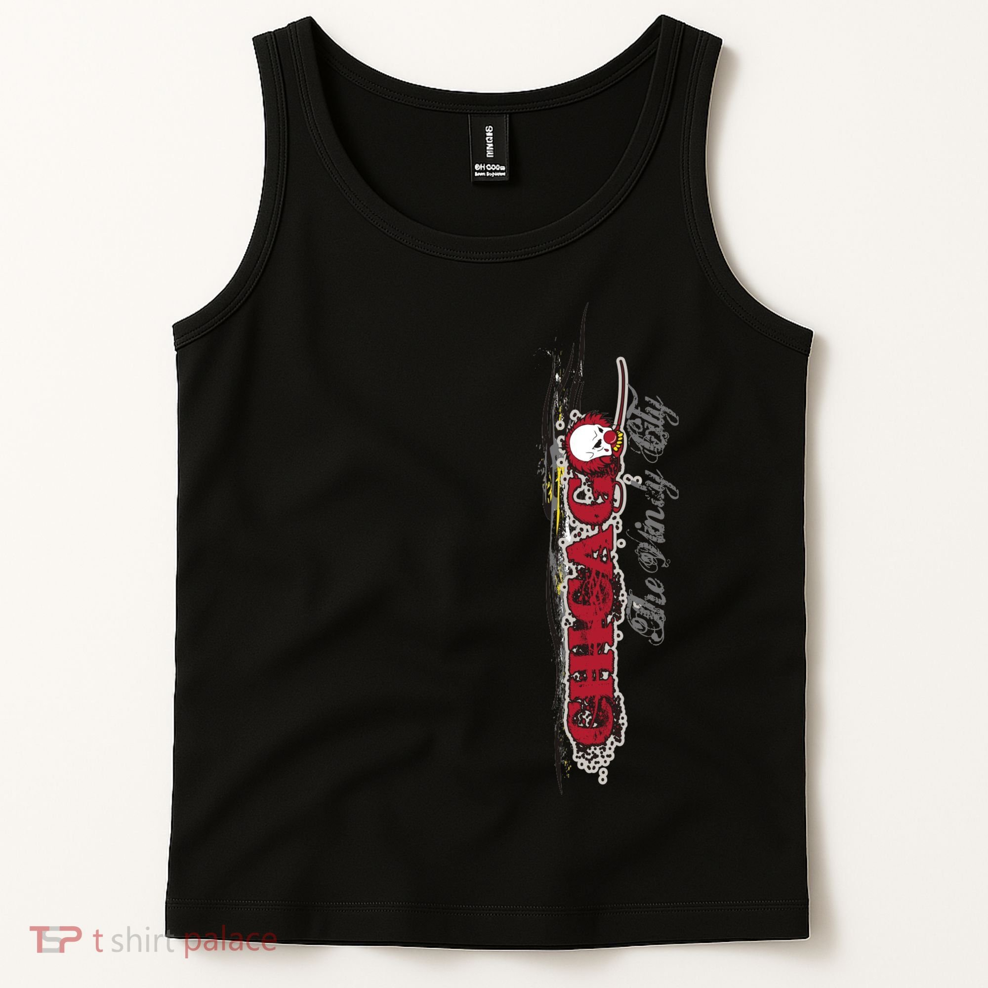 Chicago No Funny Business Clown Tank Top