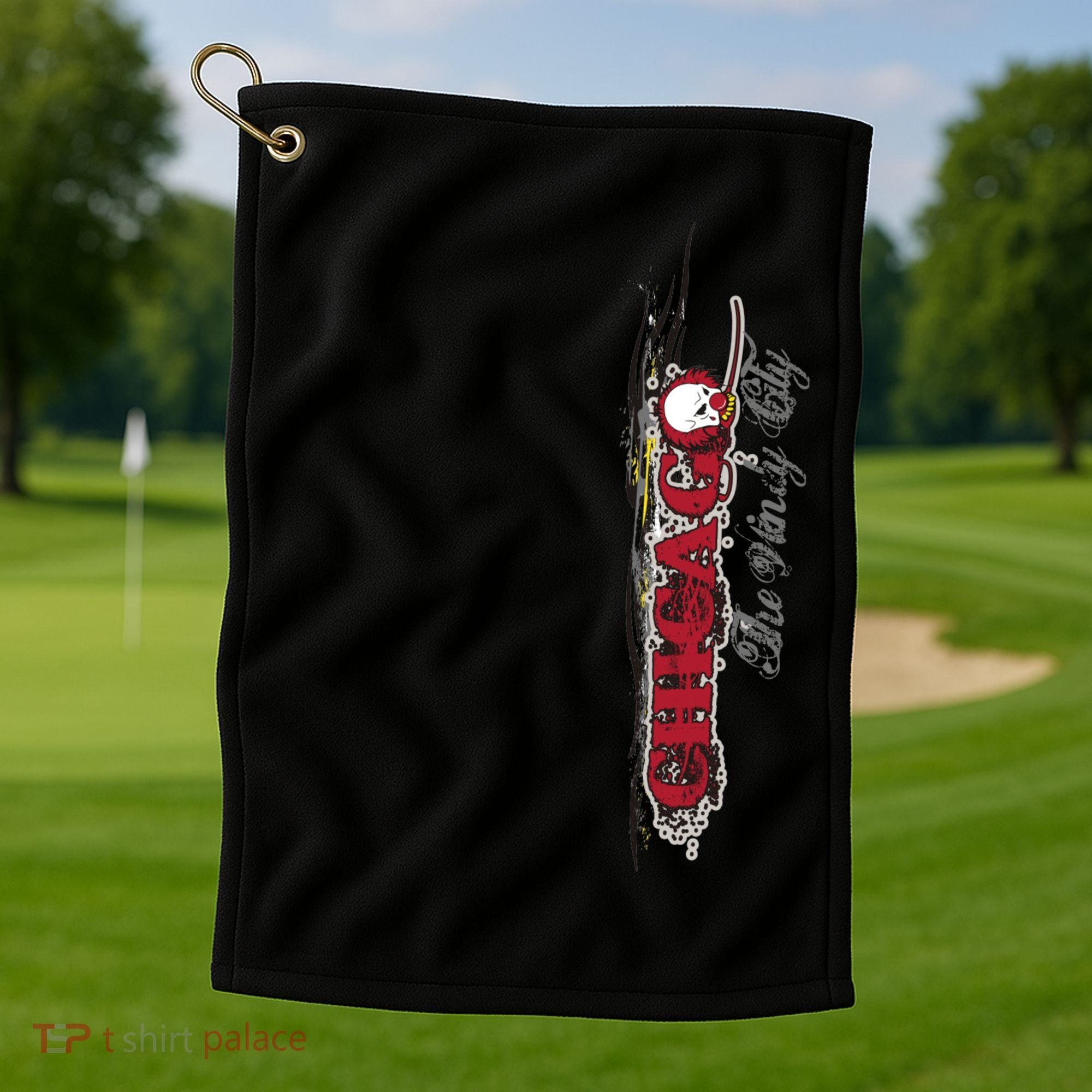 Chicago No Funny Business Clown Golf Towel