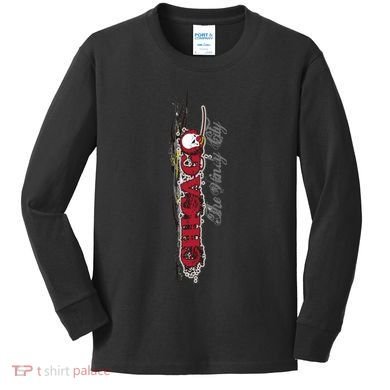 Chicago No Funny Business Clown Kids Long Sleeve Shirt