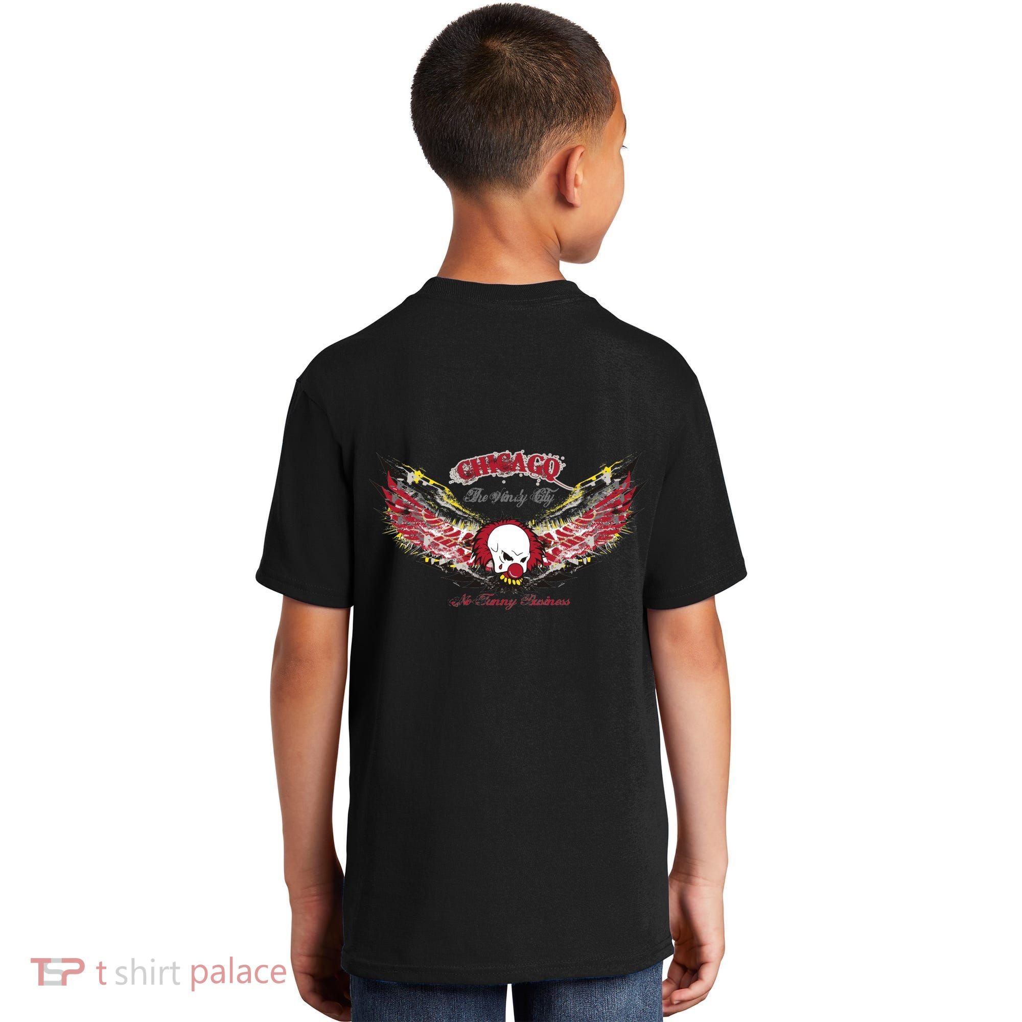 Chicago No Funny Business Clown Kids T-Shirt