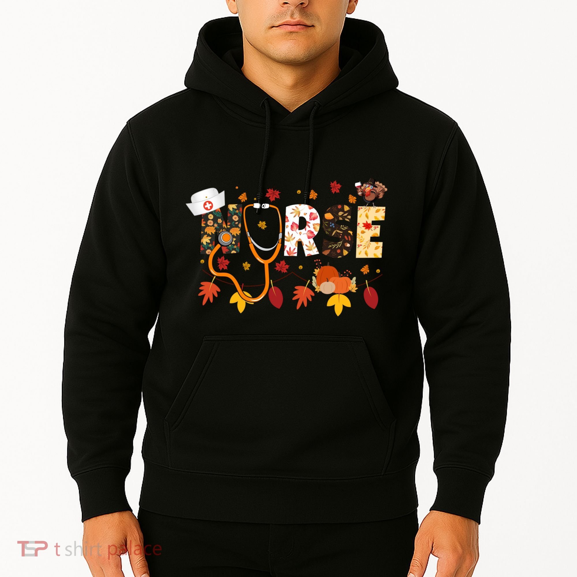 Cute Nurse Fall Thanksgiving Autumn Hoodie