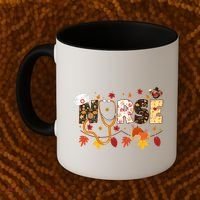 Cute Nurse Fall Thanksgiving Autumn Coffee Mug thumb 2