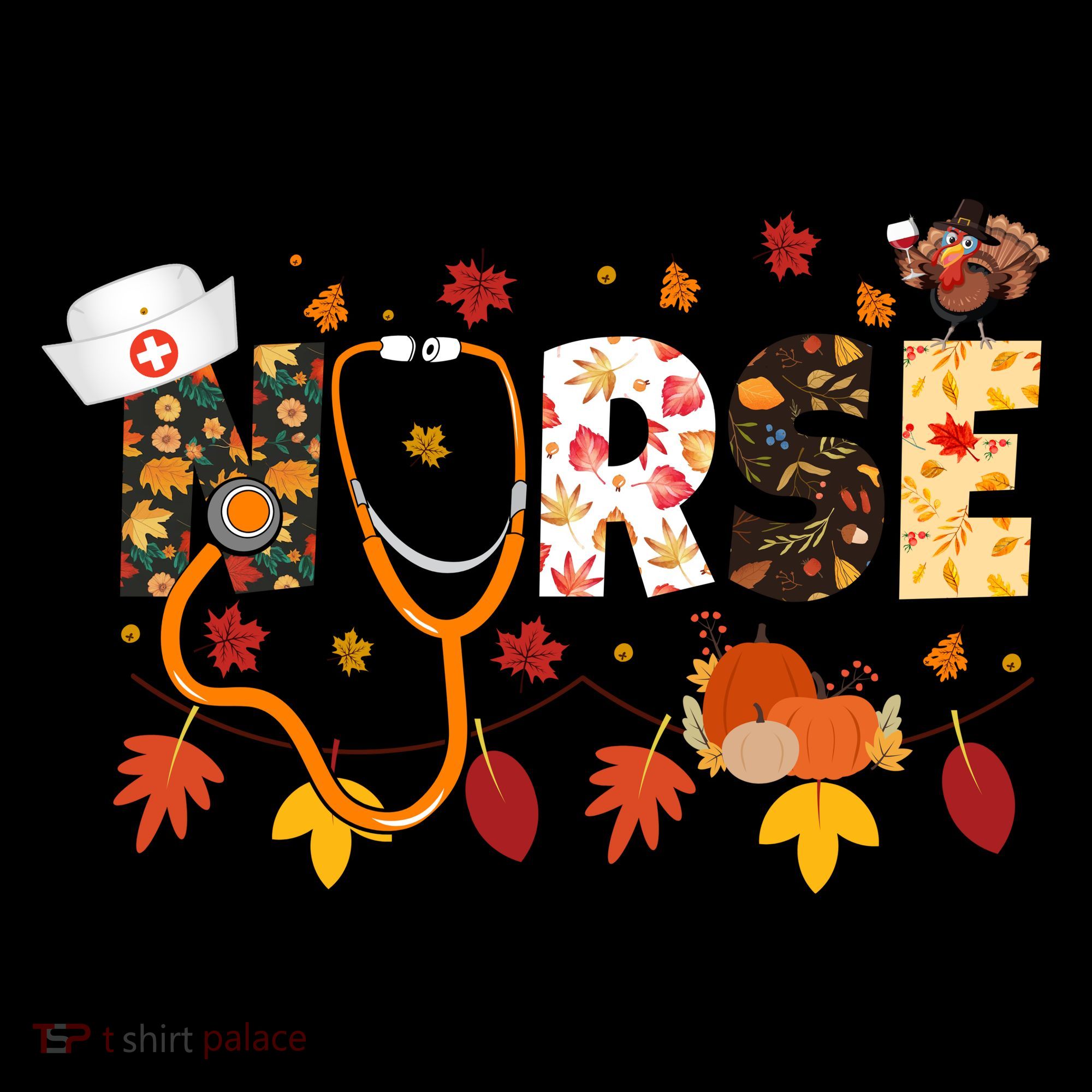 Cute Nurse Fall Thanksgiving Autumn Women's Hoodie