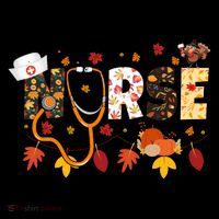 Cute Nurse Fall Thanksgiving Autumn Ornament thumb 1