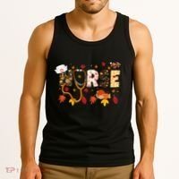 Cute Nurse Fall Thanksgiving Autumn Tank Top thumb 3
