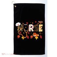 Cute Nurse Fall Thanksgiving Autumn Golf Towel thumb 0