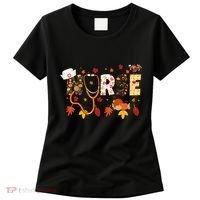 Cute Nurse Fall Thanksgiving Autumn Women's T-Shirt thumb 0