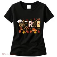 Cute Nurse Fall Thanksgiving Autumn Women's T-Shirt thumb 0