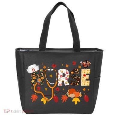 Cute Nurse Fall Thanksgiving Autumn Tote Bag