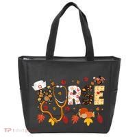Cute Nurse Fall Thanksgiving Autumn Tote Bag thumb 0