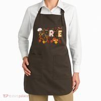 Cute Nurse Fall Thanksgiving Autumn Apron thumb 2