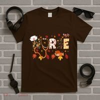 Cute Nurse Fall Thanksgiving Autumn T-Shirt thumb 5