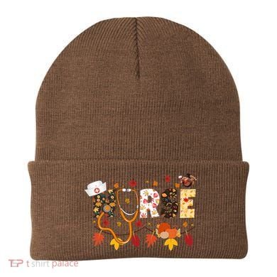 Cute Nurse Fall Thanksgiving Autumn Beanie
