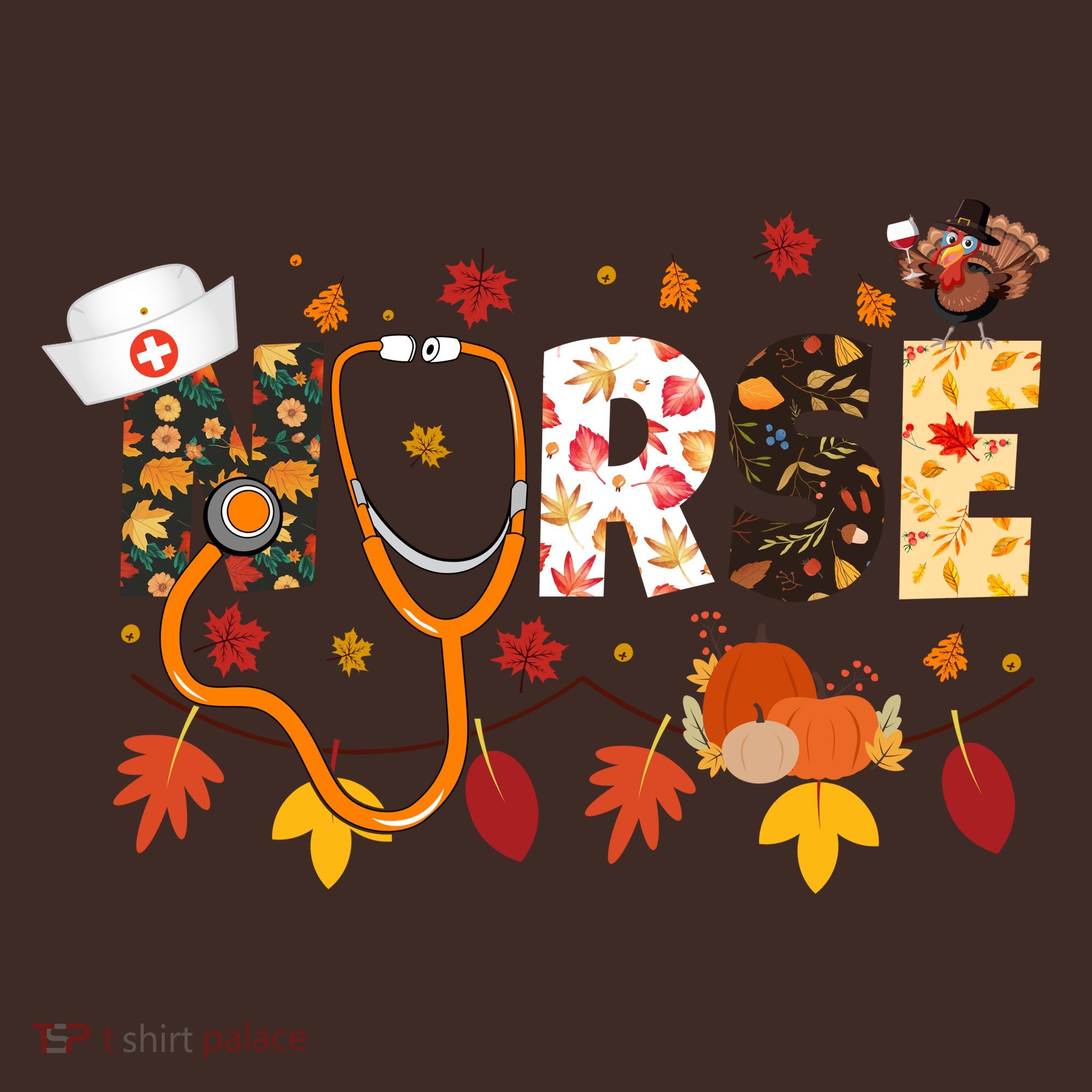 Cute Nurse Fall Thanksgiving Autumn Beanie
