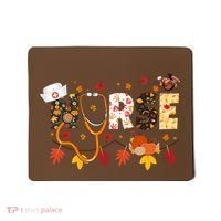 Cute Nurse Fall Thanksgiving Autumn Mousepad thumb 0