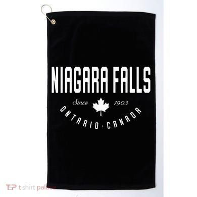 Ca Niagara Falls Ontario Canadian Maple Leaf Golf Towel