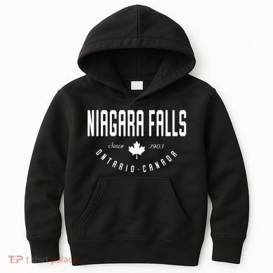 Ca Niagara Falls Ontario Canadian Maple Leaf Kids Hoodie