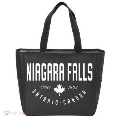 Ca Niagara Falls Ontario Canadian Maple Leaf Tote Bag