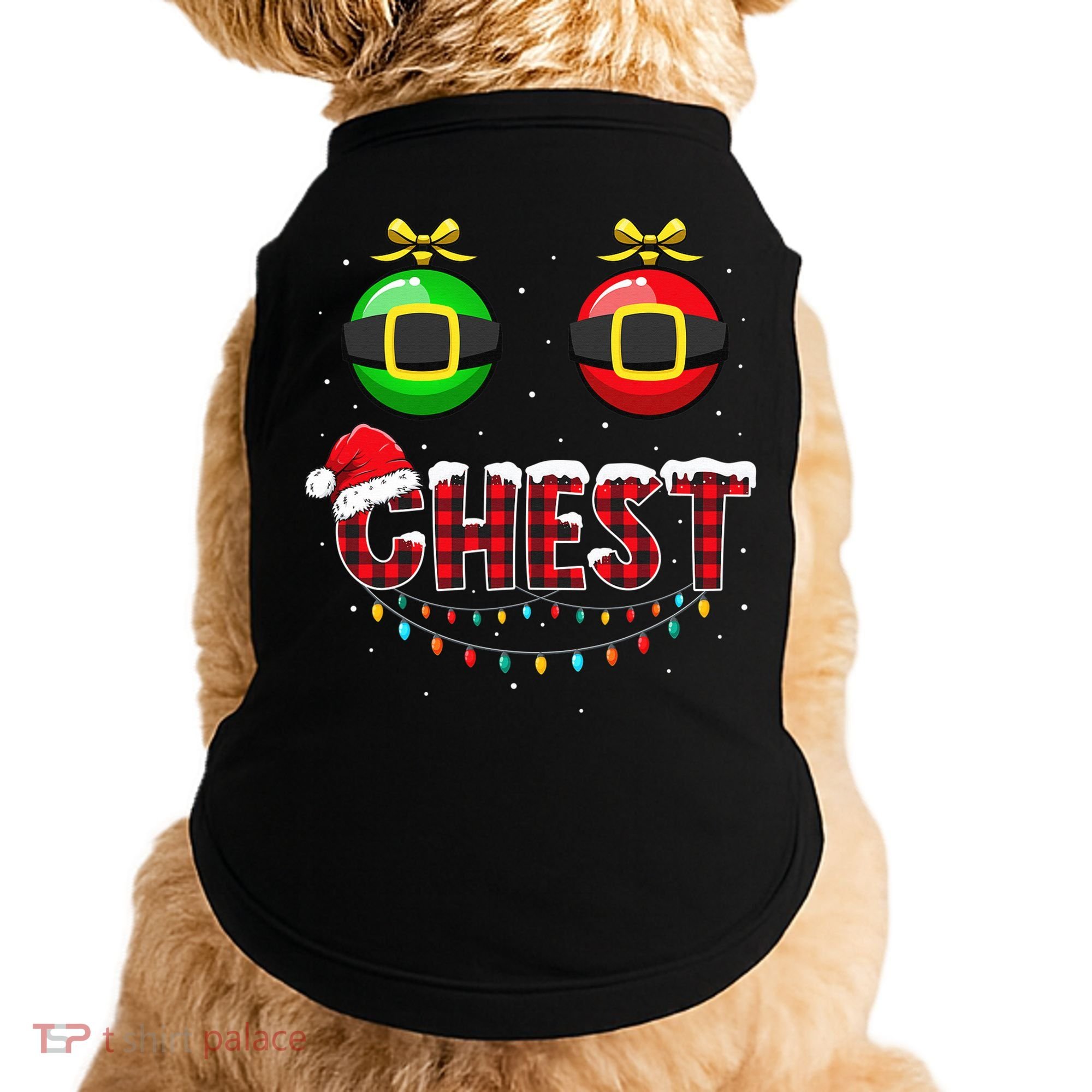 Chest Nuts Funny Matching Chestnuts Christmas Couples Chest  Doggie Tank