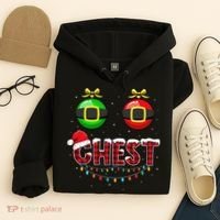 Chest Nuts Funny Matching Chestnuts Christmas Couples Chest  Hoodie thumb 4