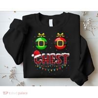 Chest Nuts Funny Matching Chestnuts Christmas Couples Chest  Sweatshirt thumb 2