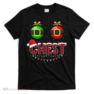 Chest Nuts Funny Matching Chestnuts Christmas Couples Chest  T-Shirt