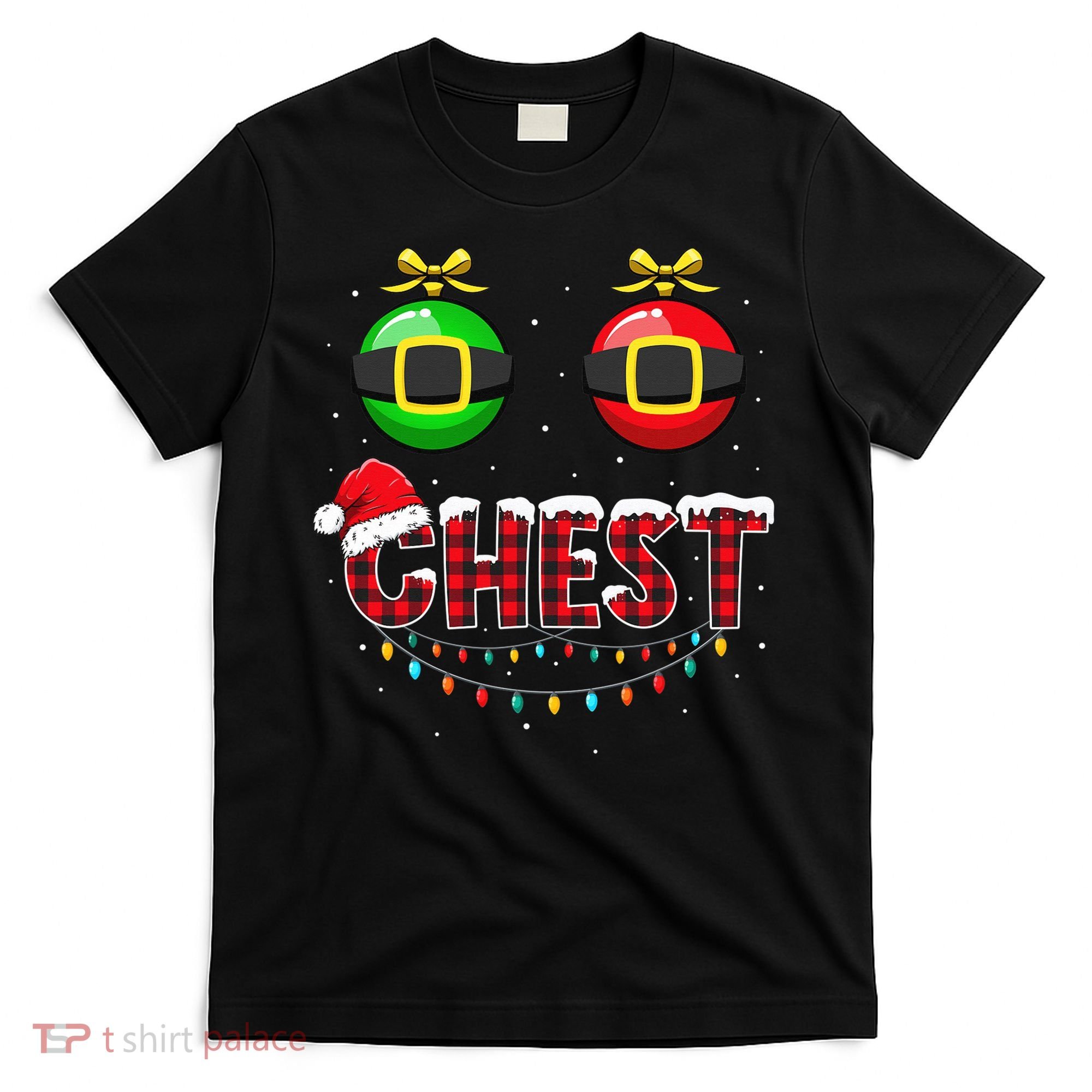 Chest Nuts Funny Matching Chestnuts Christmas Couples Chest  T-Shirt