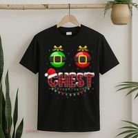 Chest Nuts Funny Matching Chestnuts Christmas Couples Chest  T-Shirt thumb 2