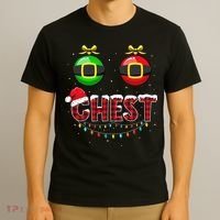 Chest Nuts Funny Matching Chestnuts Christmas Couples Chest  T-Shirt thumb 3