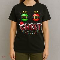 Chest Nuts Funny Matching Chestnuts Christmas Couples Chest  T-Shirt thumb 4