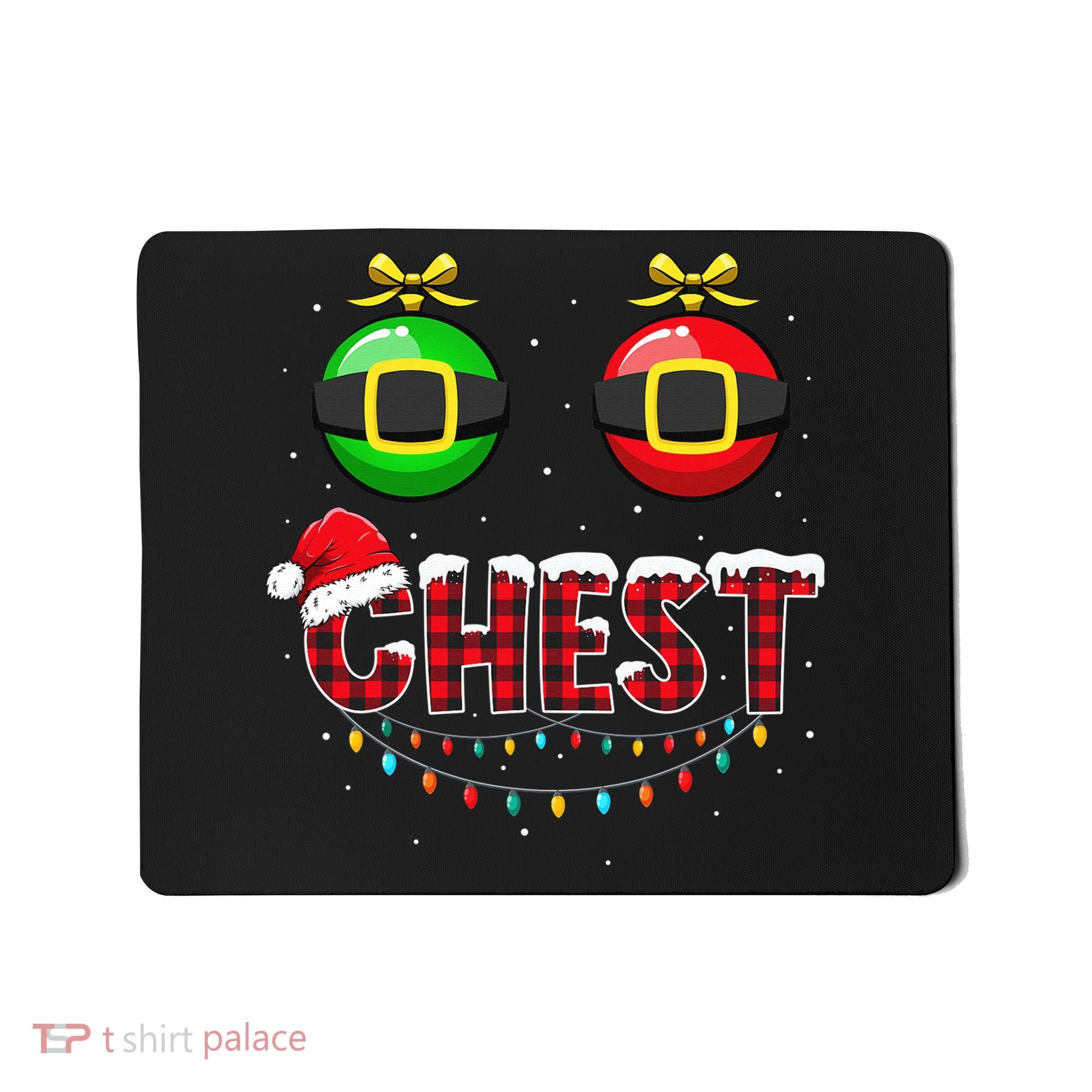 Chest Nuts Funny Matching Chestnuts Christmas Couples Chest  Mousepad