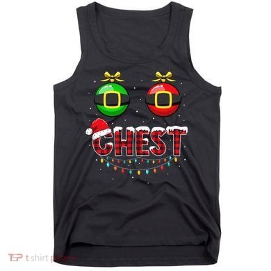 Chest Nuts Funny Matching Chestnuts Christmas Couples Chest  Tank Top