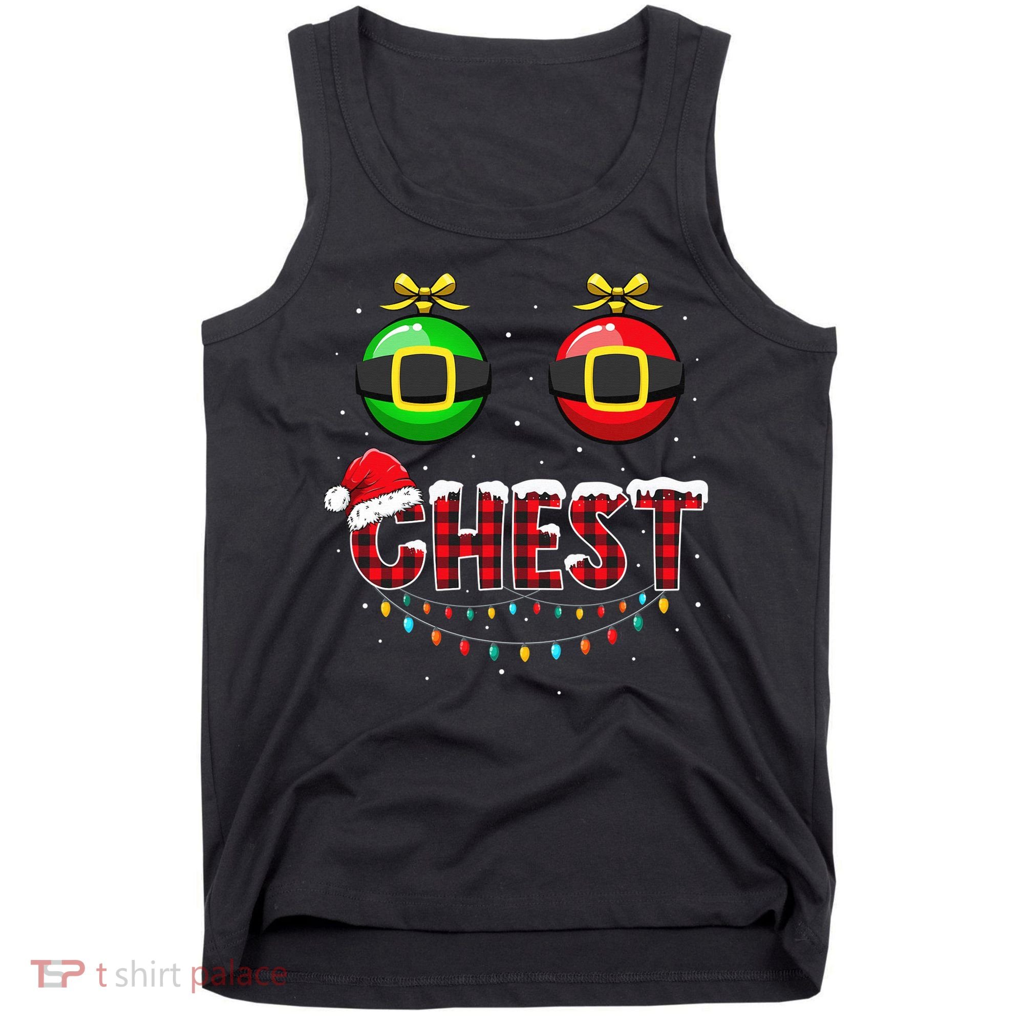 Chest Nuts Funny Matching Chestnuts Christmas Couples Chest  Tank Top
