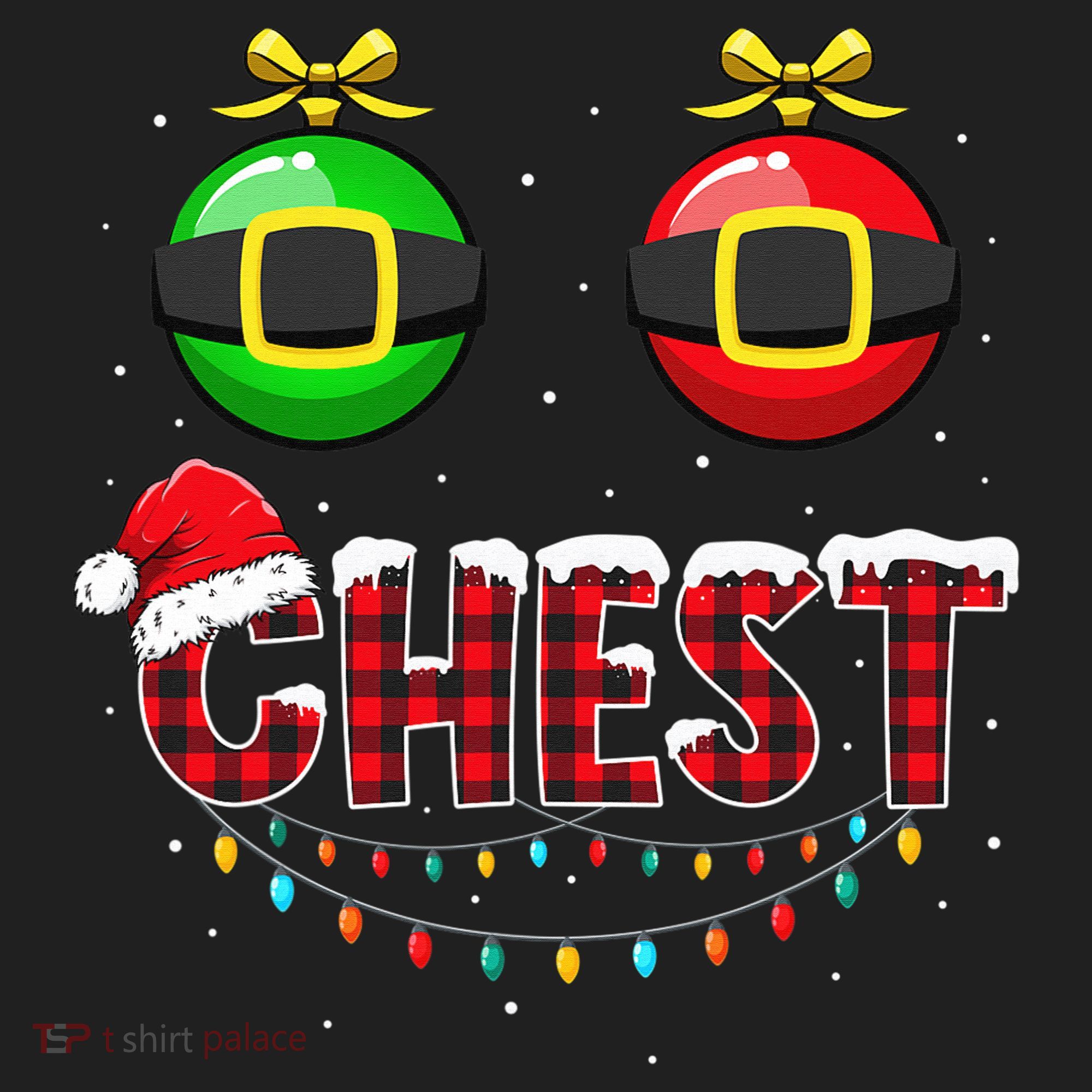 Chest Nuts Funny Matching Chestnuts Christmas Couples Chest  Golf Towel