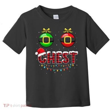 Chest Nuts Funny Matching Chestnuts Christmas Couples Chest  Toddler T-Shirt