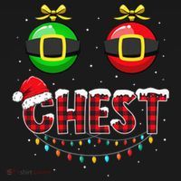 Chest Nuts Funny Matching Chestnuts Christmas Couples Chest  Kids T-Shirt thumb 4