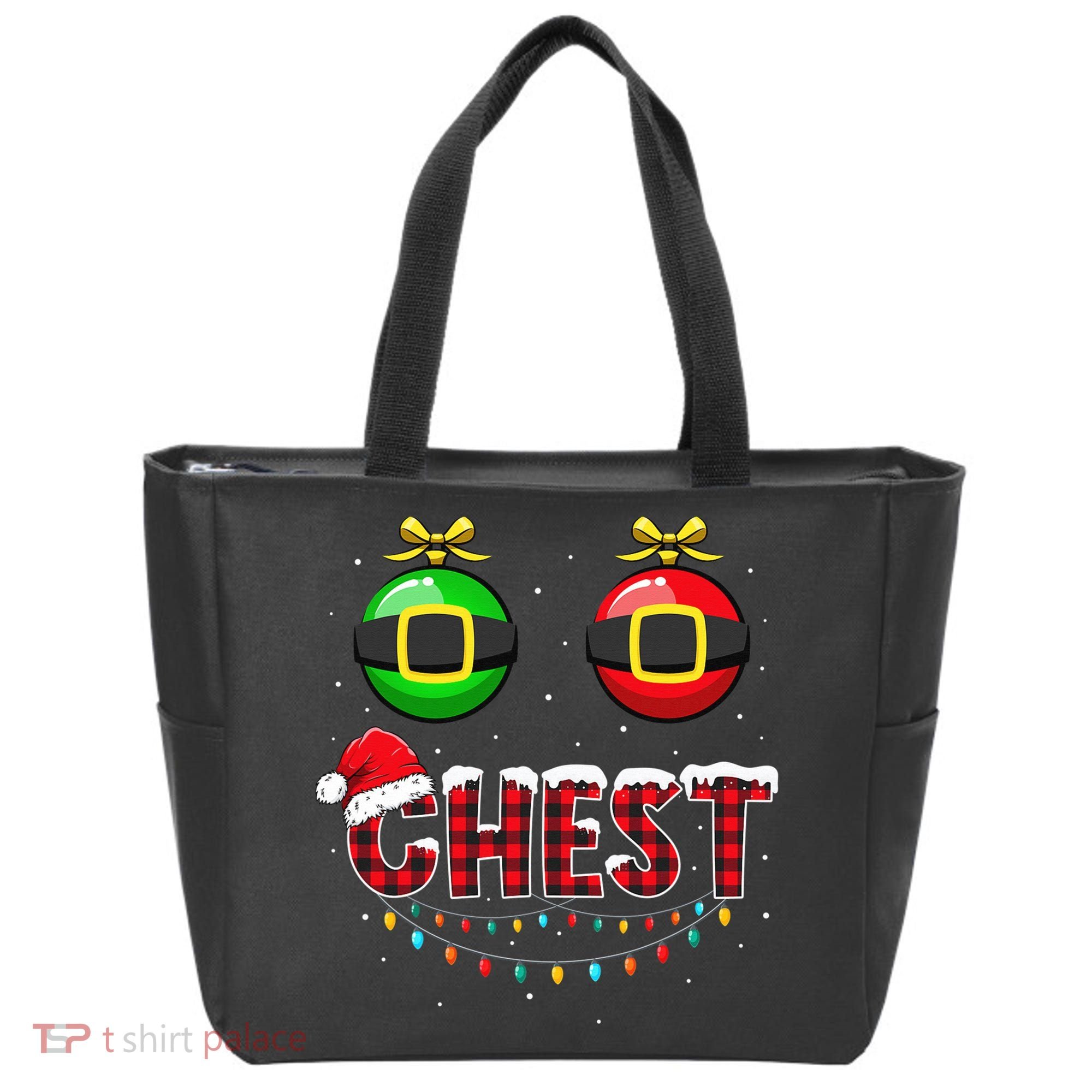 Chest Nuts Funny Matching Chestnuts Christmas Couples Chest  Tote Bag