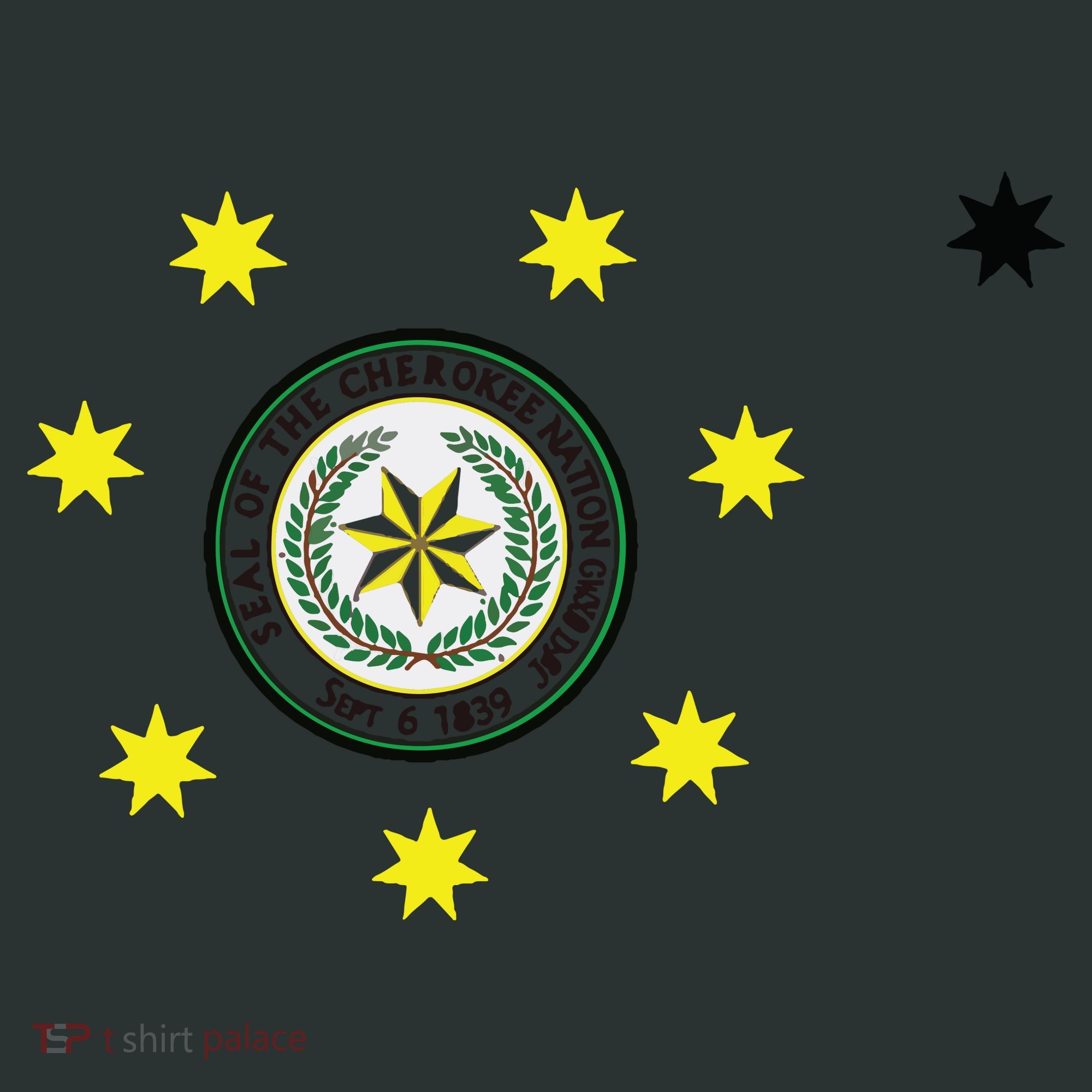 Cherokee Nation Flag Cherokee T-Shirt
